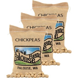 Palouse Brand Certified Glyphosate Residue Free Chickpeas | Garbanzo Beans | 15 lbs (3-5 lb bags) | Family Farmed in Washington State | Non-GMO Project Verified | Kosher Parve
