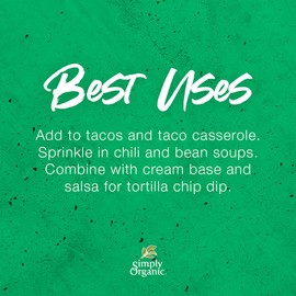 Simply Organic Southwest Taco Seasoning, Certified Organic | 1.13 oz | Pack of 3