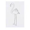 'Standing Flamingo' Temporary Tattoo - Water Resistant, Skin-Safe, Non-Toxic Transfer