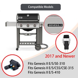 Genesis II Replacement Parts 66220 66354 Grill Igniter Kits for Weber Igniter Genesis II 300 Series GS4 II E-310 II S-310 II E-315 II S-315 LX S-340 II E-410 II S-410 1853-02 66355 Electronic Ignitor