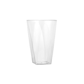 Hanna K. Signature Collection 500 Count 10 oz. Premium Heavyweight Plastic Tumblers with Square Bottom, Crystal Clear
