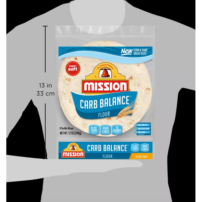 Mission Carb Balance 8" Soft Taco Flour Tortillas - 8