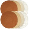Kochorie Round Woven Placemats Set of 8,13 Inch Boho Placemats