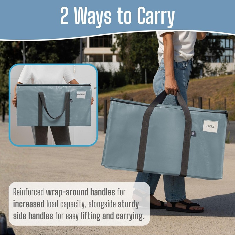 VENO 4 Pack Moving Bags, Upgraded Heavy Duty, Moving Boxes