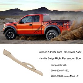 Gelessy Right Passenger Side A Pillar Grab Handle Assist Panel 4L3Z-1503598-AAA Compatible with 2004-2008 Ford F-150/2006-2008 Lincoln Mark LT (Black)