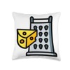 Fun Cheese Lover Cheese Grater Throw Pillow