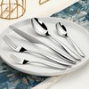 20-piece Forged Silverware Set for 4, Prendcyx 18-10 Heavy Duty