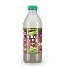 Naturae Healthy Organic Aloe Vera juice with pulp -Cold processed- Fresh Aloe Vera leaves- 33.81 Fl Oz
