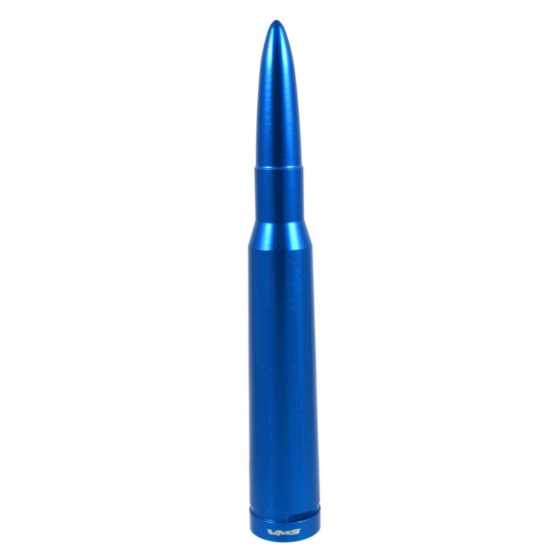 VMS RACING Anti-Theft Blue 50 Caliber Bullet Antenna Fits 07