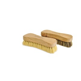 Naturolic All-Natural Wooden Scrub Brush Set | Wooden Handle | Tampico and Palmyra bristles | Eco Friendly Cleaning Products | Pack of 2