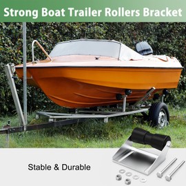 FOROIRON 8inch/10inch/12inch Boat Trailer Roller with Bracket Keel Roller Assembly Kit for Boat Trailer, Boat Trailer Keel Roller Bracket