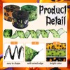 3 Rolls Halloween Ribbons Bat Spider Web Printed Ribbon Wired