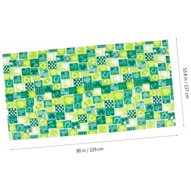 St patricks Day Decorations,2Pcs 54”x108” Shamrock Tablecloth Waterproof Irish Green Saint Patricks Table Cloth St patrick's Day Party decorations for Outdoor Indoor Dining Room Mantel Supplies(Green)
