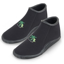 XUKER Kids Neoprene Diving Boots for Boys Girls Toddlers 3mm Sand Beach Shoes for Scuba Diving Snorkeling Rafting, Windsurfing