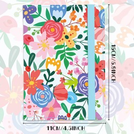 beinkmake Garden Leather Passport Holder Cover Flowers Travel Wallet Passport Case with Credit Card Slots for Women Men Travelling Essentials for Flying