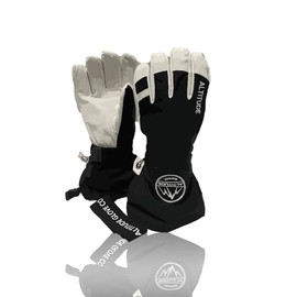 Altitude Tech Alpine Premium Leather SKI Snowboard Cold Weather Winter Gloves (Medium)