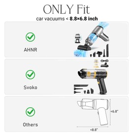 worfty Case for AHNR Handheld Car Vacuum Cleaner 20000PA(PJ-126PLUS), Hard Storage Carrying EVA Case Fits Car Vacuums < 8.8×6.8 inch
