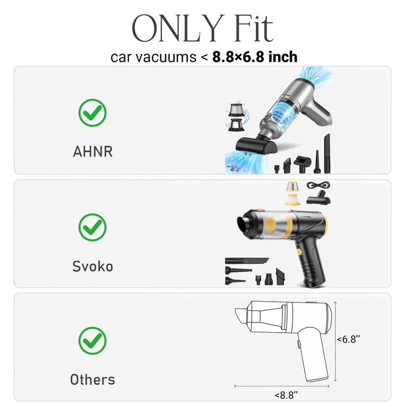 worfty Case for AHNR Handheld Car Vacuum Cleaner 20000PA(PJ-126PLUS), Hard