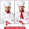 Shyyween 6 Pcs Chef Neckerchief Red Chef Scarf for Men
