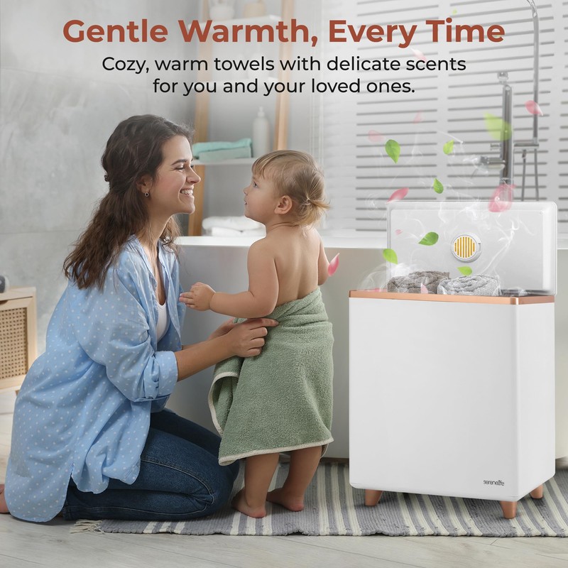 SereneLife WIFI Luxury Rectangle Towel Warmer - Spa & Bathroom