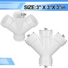 Pushglossy 3 Inch Hub PVC DWV Double Wye Schedule 40