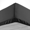 douceur d'intérieur, Fitted Sheet (160 x 200 cm) Lina Black,