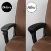Guduling 2-Pack Arm Rest Pads for Office Chairs,Black Computer Chair