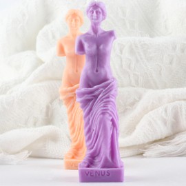 XIAOSHUI Venus Candle Molds Venus Goddess Portrait Ancient Roman Venus Candle Silicone Mold Venus Resin Casting Mold for Candle Making Candle Home Decorate Mold Aromatherapy Gypsum Candles Clay Craft