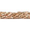 2mm Rose Gold Plated Copper Shiny Faceted Nugget Beads 8