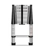 Folding Aluminum Telescoping Extension Ladder - One Button Retraction Extension