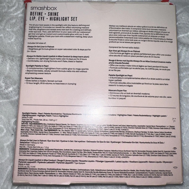 Smashbox 4-Pc. Define & Shine Lip, Eye & Highlight Set,