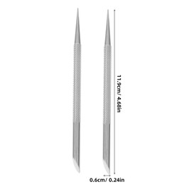 SAFIGLE Cuticle Pusher Tool Stainless Steel Double Head Cuticle Remover Nail Art Supplies Professional Nail Tech Tools