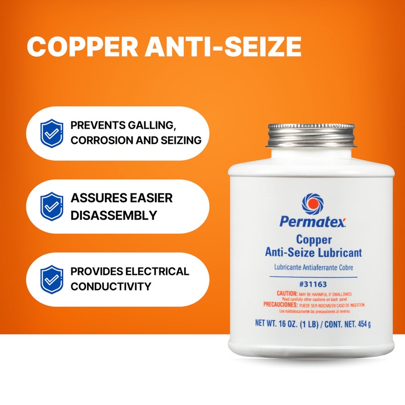 Permatex 31163 Copper Anti-Seize Lubricant, 1 lb