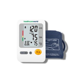 Blood Pressure Monitor with Large Arm Cuff 30-42cm and Standard Cuff 22-36cm Auto Inflation WHO Indicator