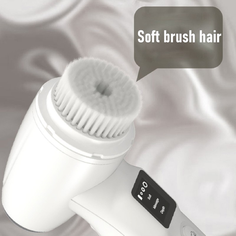 Handheld Facial Cleansing Brush IPX5 Waterproof Automatic Foaming Electric Facial