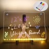 LED Note Board with Colors, Acrylic Dry Erase Board with