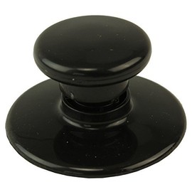 Spares2go Glass Lid Knob for Tesco SCSS12 3L SCSS13 5.5L SC356 Slow Cooker Pot (Black)