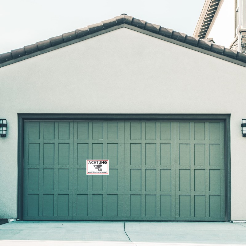 Achtung Videoüberwachung Sign (30 x 20 cm Plastic) - Sign