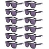 Eyegla 12 Pack Black Sunglasses Bulk 80s Multipack Sunglasses Party