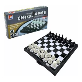 KFMX Mini Juego De Ajedrez Magnetico En Estuche Tablero Portatil