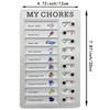 2Pcs Chore Chart Board for Family Kids Portable Memo Plastic