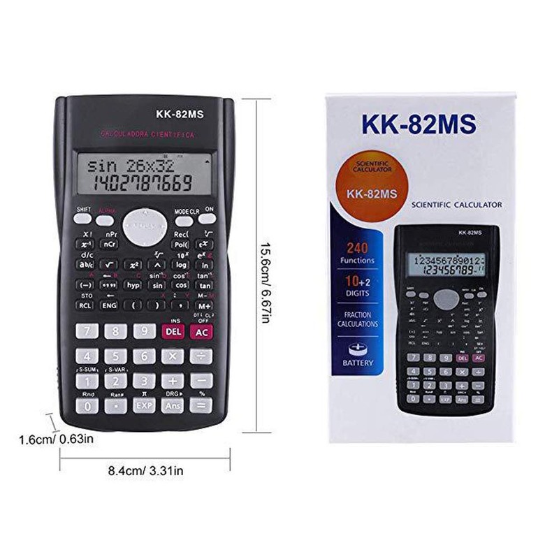 2-Line Engineering Scientific Calculator Function Calculator for Student and Teacher