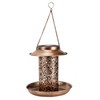 Solar Bird Feeder Solar Powered Garden Light Portable Hanging Hollow