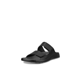 ECCO Men's Cozmo Two Band Slide Sandal, Black, 8-8.5