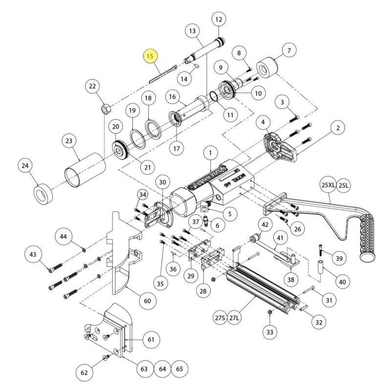 Powernail 445 Series Flooring Nailer Replacement Drive Blade - 09-44529718
