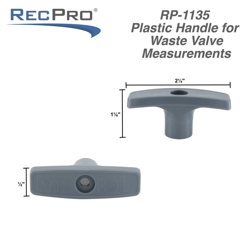 RecPro RV Waste Valve Handle | Replacement for Valve Extension