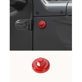 Savadicar Red Antenna Base Trim Cover for Jeep Wrangler JK JL 4xe & Gladiator JT 2007-2023 – Exterior Styling Upgrade Accessories