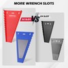 2-Pack Magnetic Wrench Organizer, 32-Slot Premium Wrench Rack Holder Tool