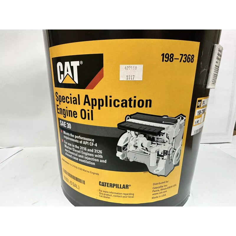 CAT Special Application Engine Oil SAE 30, 198-7368, 5 Gal