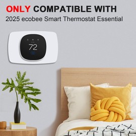 AUURIO Thermostat Wall Plate Compatible with 2025 ecobee Smart Thermostat Essential Trim Kit Increased Decorative Coverage Stylish Programmable WiFi Thermostat Accessory Trim Plate Easy Installation